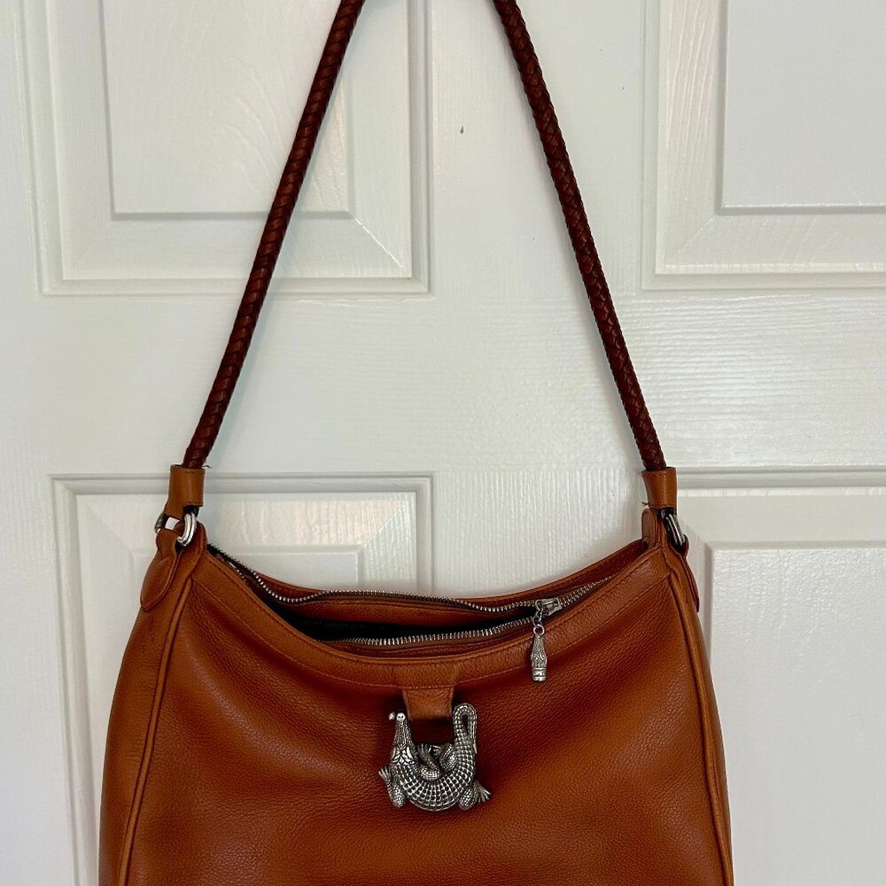 BARRY-KIESELSTEIN-CORD VINTAGE ALLIGATOR LEATHER HANDBAG PURSE